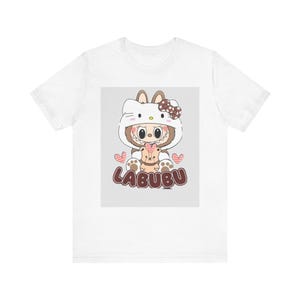 Cute Animal Graphic Tee, Kawaii T-Shirt, Adorable Pet Lover Gift, Youthful Fashion, Perfect for Birthdays, Everyday Wear, Soft Jersey