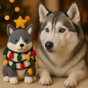 Custom Crochet Pet Christmas Tree Plush, Personalized Dog Or Cat Amigurumi Doll Gift 2025 Christmas Gift for Kid