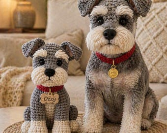 Gepersonaliseerde gehaakte hondenpluche, aangepaste hondenamigurumi van foto, handgemaakte knuffelhond, hond Memorial aandenken cadeau