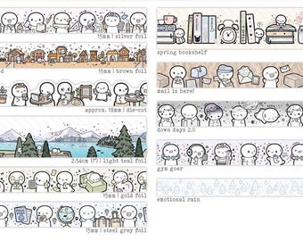 TheCoffeeMonsterzCo TCMC Washi Tape Samples - 2025 June Preorder