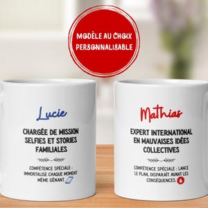Personalisierte Tasse mit Humor für Cousin/Cousine - Originelles und freundliches Familiengeschenk - Lustige Geschenkidee zu Weihnachten, zum Geburtstag oder zu Familienfeiern