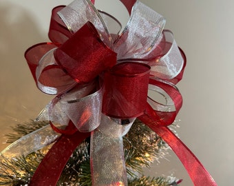 72 Nœuds De Ruban Mini Pour Sapin De Noël - Rouge, Or, Argent, 6 Cm, Décoration Festive Réutilisable - 6