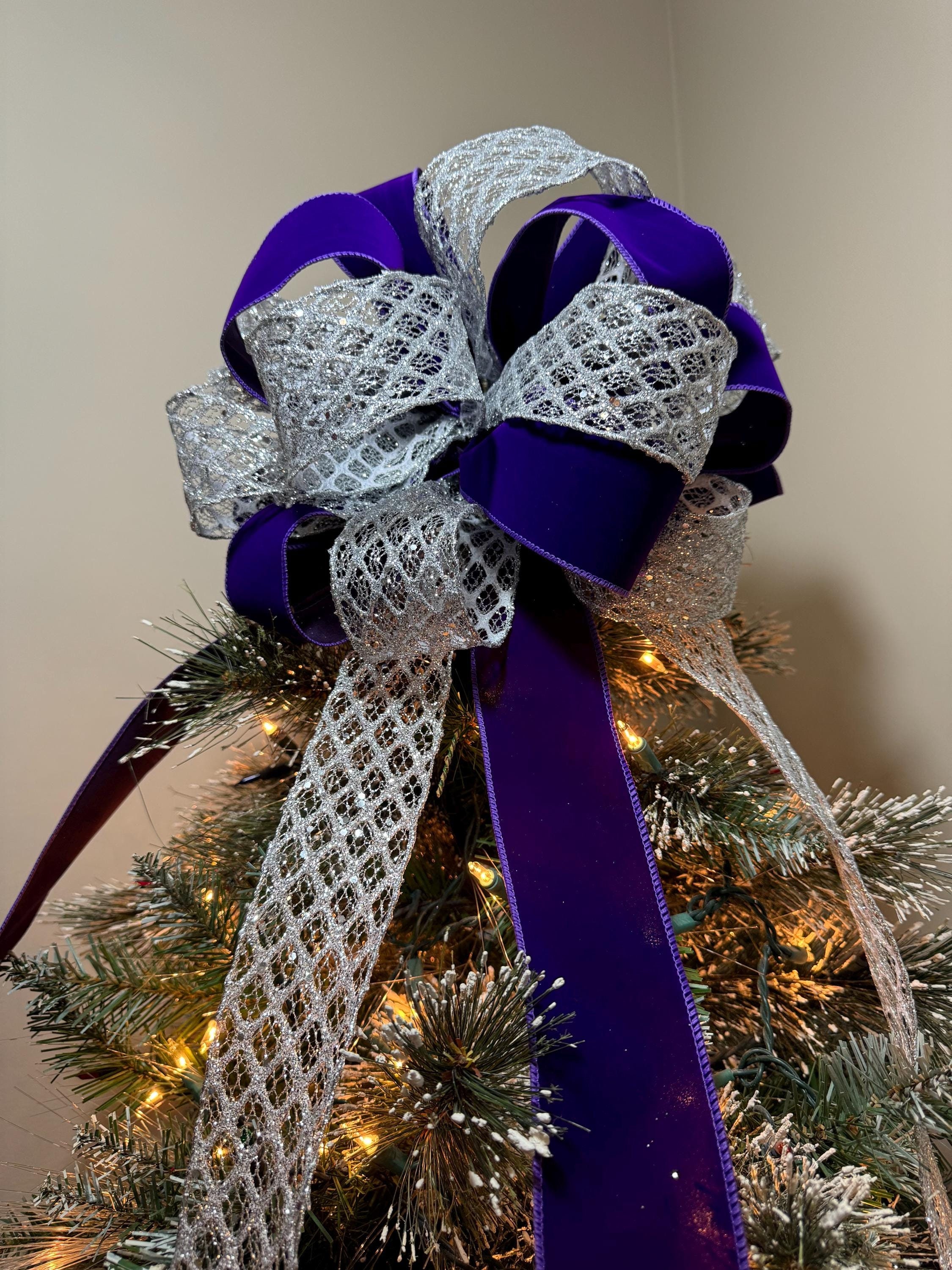 Silver Star Tree Topper - Etsy Silver Star Tree Topper - Etsy