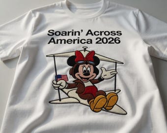 Besticktes Micky Maus Zauberer Shirt, magischer Zauberer Mickey besticktes T-Shirt, Vintage Charakter Stickerei, ästhetisches Micky Oberteil, Geschenk