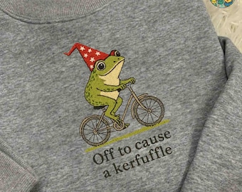 Personalisiertes Frosch-Sweatshirt, lustiges Frosch-Sweatshirt, personalisiertes wunderliches Geschenk