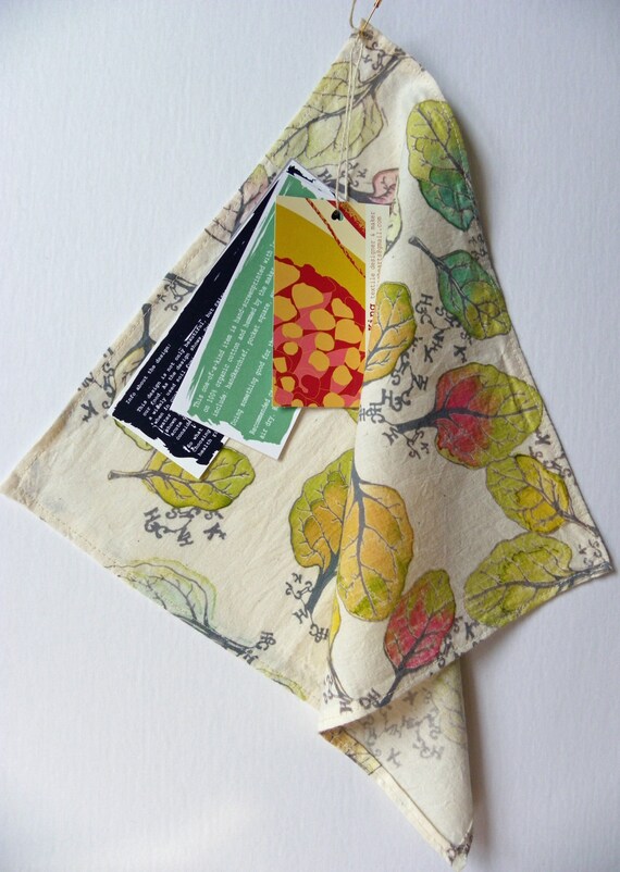 Items similar to Organic Cotton Handkerchief / Napkin / Pocket Square