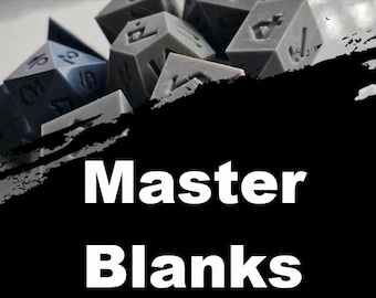 3D Printed Dice Blank Masters/ Blank Inserts