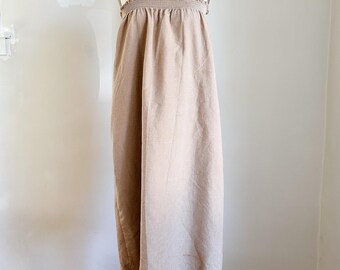 Vintage 1970s Tan Corduroy Tent Dress / M (NWOT)