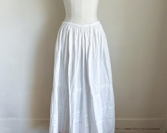 Enagua/falda de algodón estilo eduardiano // Cintura de 27-29 pulgadas