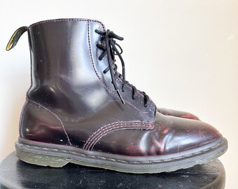 Vintage 1990s Rub Off Oxblood Red Boots / men's size 9 (lady's 11)