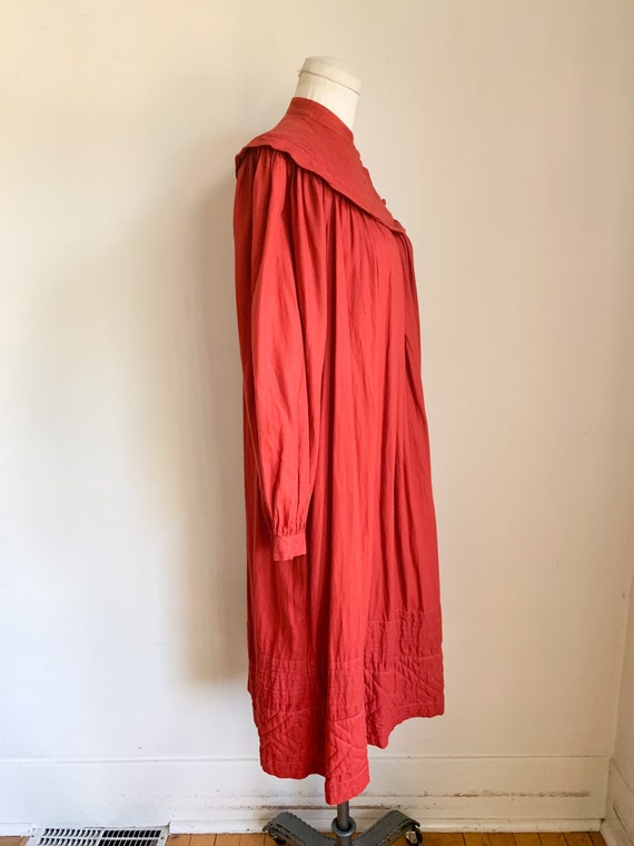 Vintage 1970s Panache Red Indian Cotton Trapeze D… - image 4