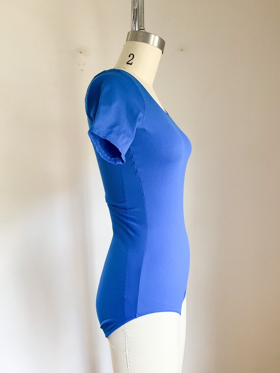 Vintage Danskin Blue Bodysuit / Dance Wear / Leot… - image 4