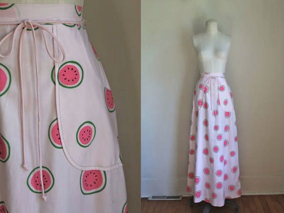 vintage vested gentress skirt - WATERMELON pink no