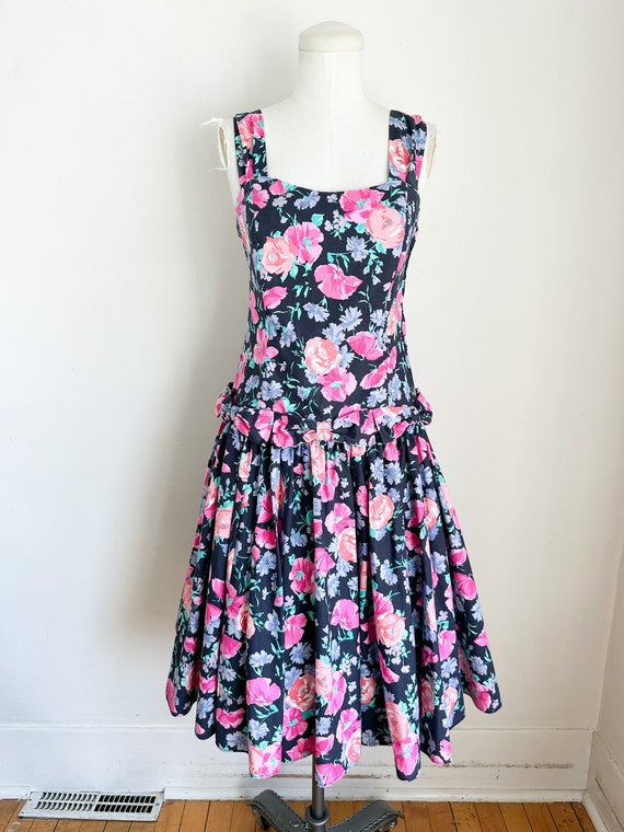 Vintage 1980s Laura Ashley Floral Sundress / XS - image 2