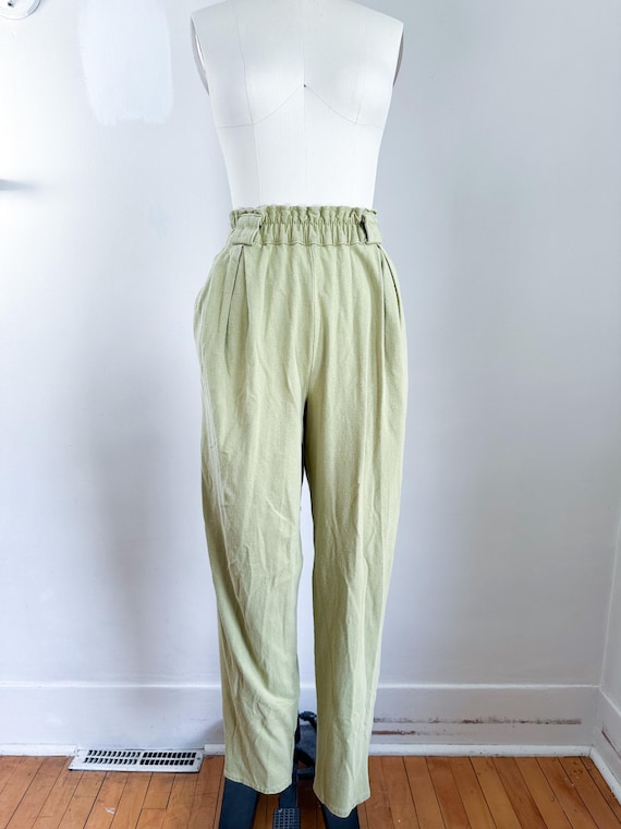 Vintage 1980s Forenza Olive Green Cotton Pants / M