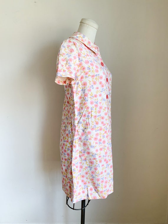 50% OFF...last call // Vintage 1960s Pink Floral … - image 5