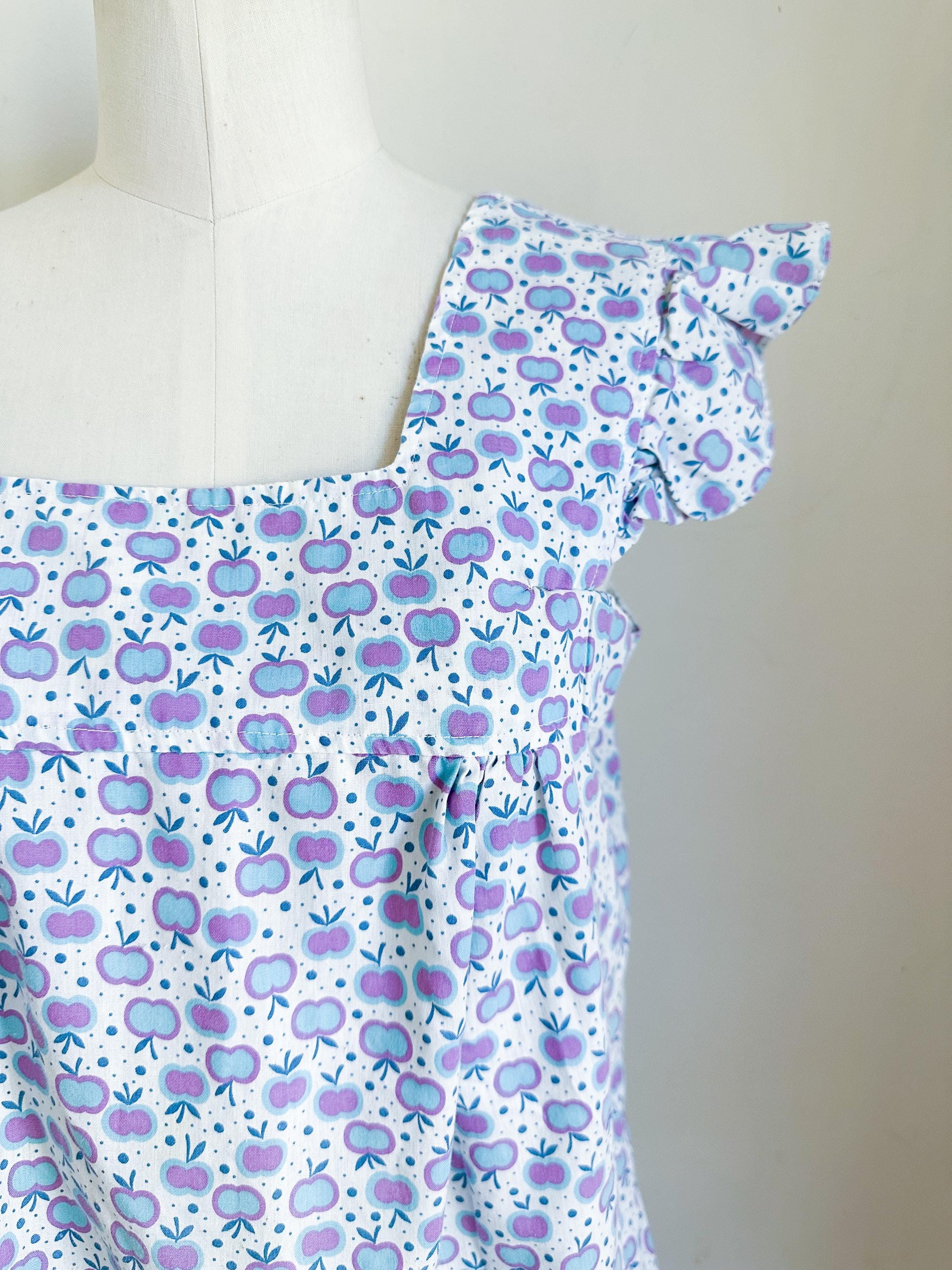 Vintage 1960s Apple Print Top / XS - Etsy