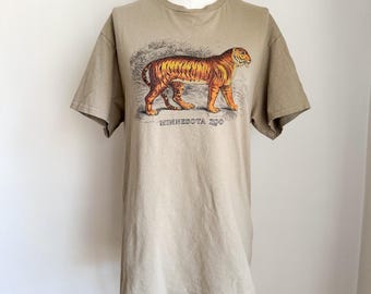 Vintage Minnesota Zoo Tiger Tee / S-M