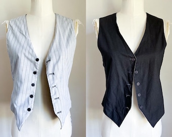 Vintage 1980s Reversible Vest / XS