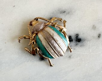 Vintage Large Beetle Brooch