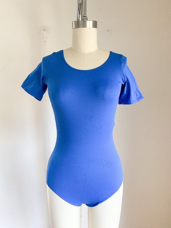 Vintage Danskin Blue Bodysuit / Dance Wear / Leot… - image 2