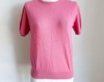 Vintage Mauve Pink Cashmere Sweater Top / S