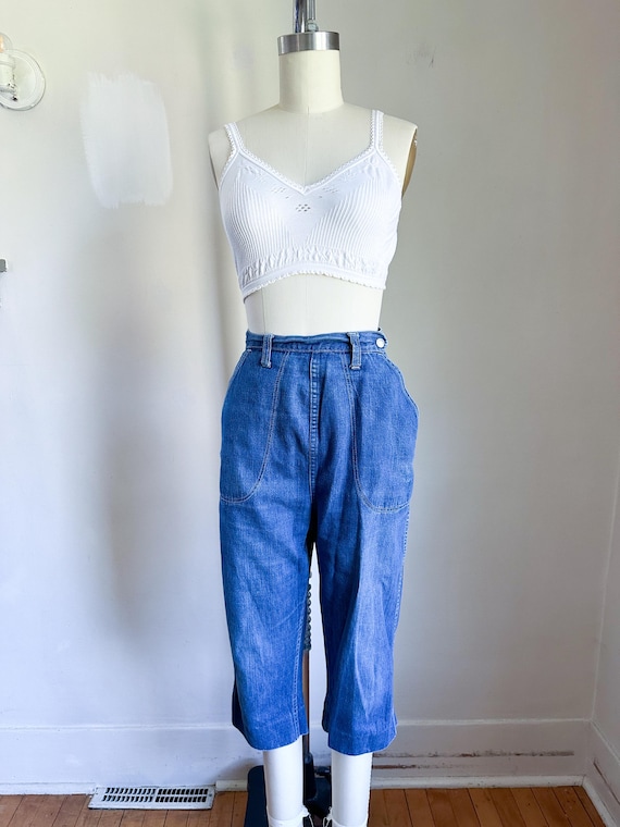 Vintage 1950s Denim Peddle Pusher / XS