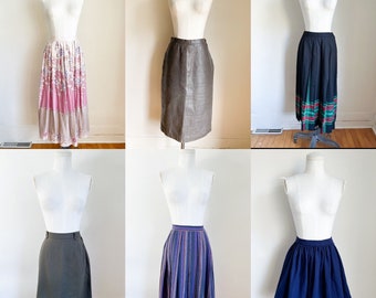 WHOLESALE deal // Vintage lot of 6 skirts - size