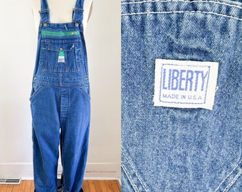 Vintage 1980s-90s Liberty Denim Overalls / S-M