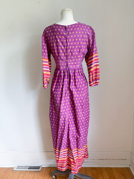 Vintage 1960s Folklore Maxi Dress / M - image 5