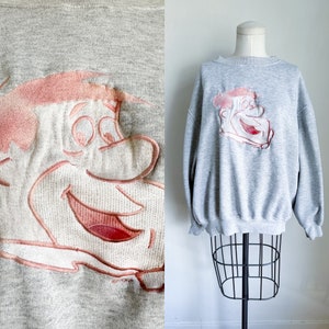 50% OFF...last call // Vintage Fred Flintstones Graphic Sweatshirt / L