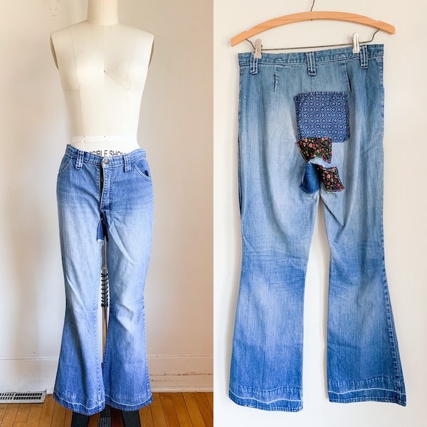 70s bell bottom jeans mens