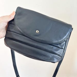 Vintage 80er Jahre Umhängetasche aus Leder