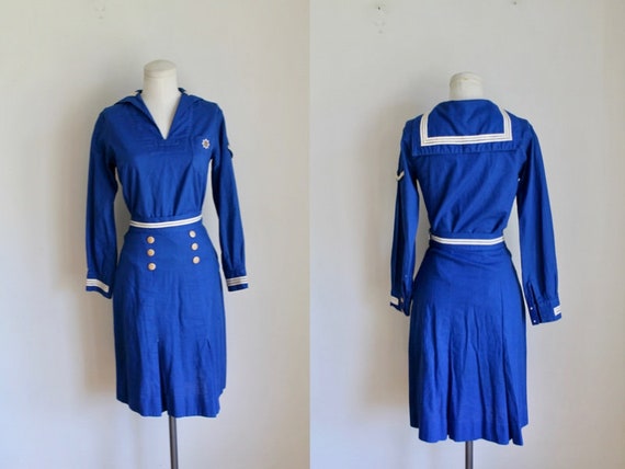 Vintage 1930s Official Girl Scout Mariner Uniform