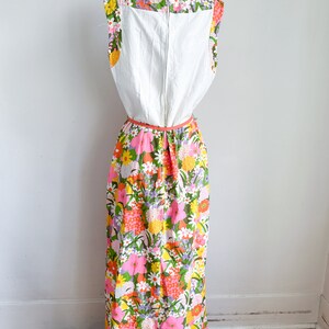Vintage 1960s Floral Maxi Dress / M image 7