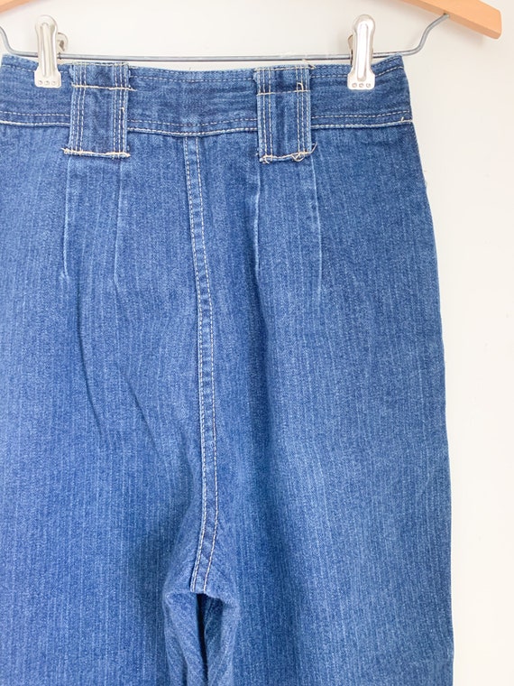 Vintage 1980s Brandon High Waisted Jeans / 23" wa… - image 6