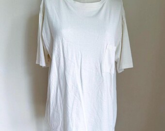 Vintage 1980s Pocket Front Tee / S-M