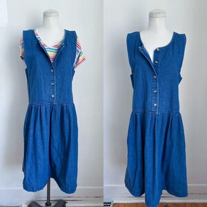 Drop Waist Pinafore Dress Small - Etsy