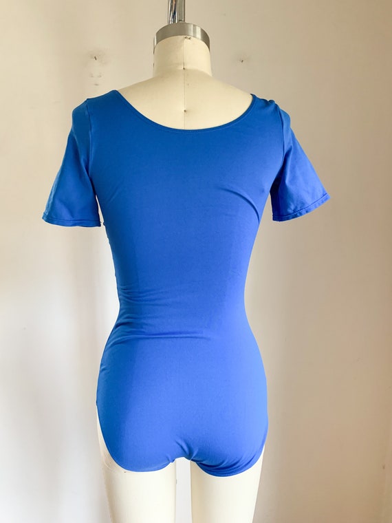 Vintage Danskin Blue Bodysuit / Dance Wear / Leot… - image 5