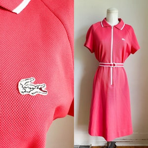Vintage 1960s Lacoste Pink Polo Dress / L - Etsy