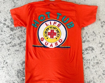 Vintage Hot Tub Certified Life Guard Tee / XS