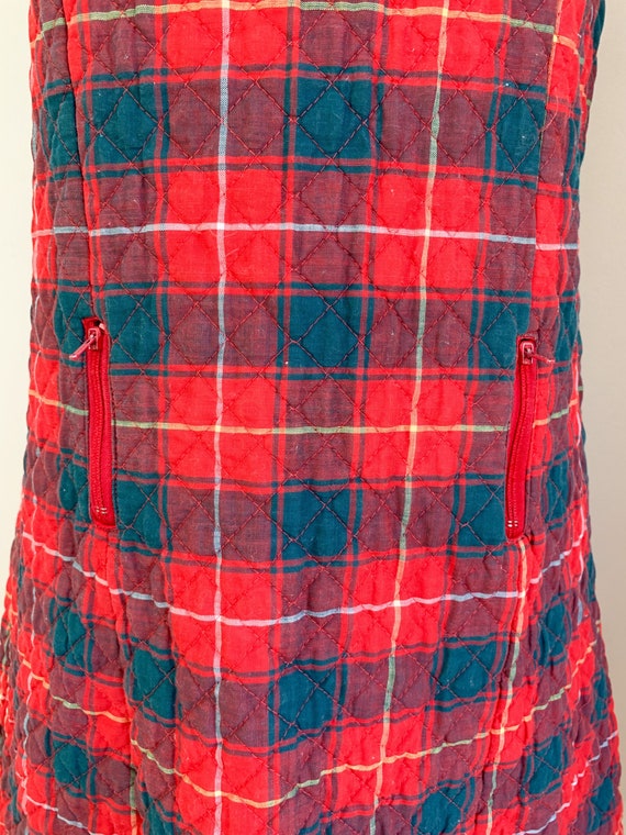 50% OFF...last call // Vintage 1960s Plaid Quilte… - image 4