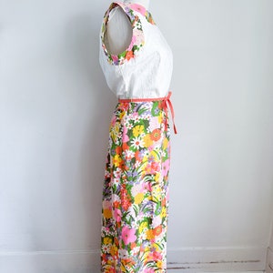 Vintage 1960s Floral Maxi Dress / M image 6