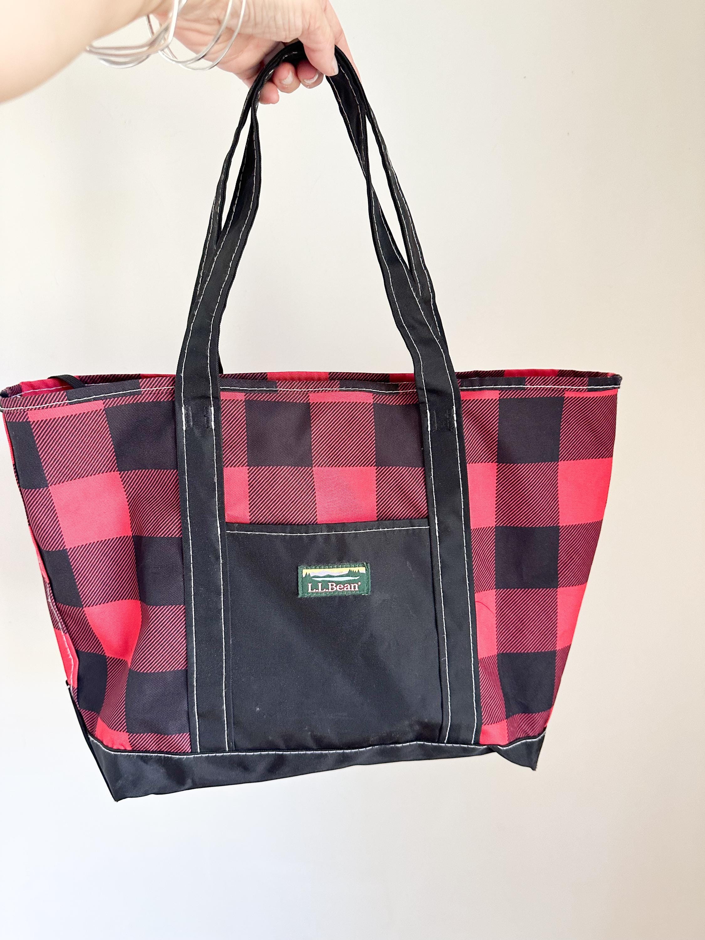 Vintage 1990s L.L. Bean Buffalo Plaid Tote Bag (no. 302380) - Etsy 