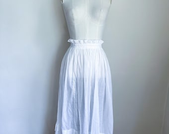 Antique Edwardian 1910s Petticoat Skirt / 22" waist