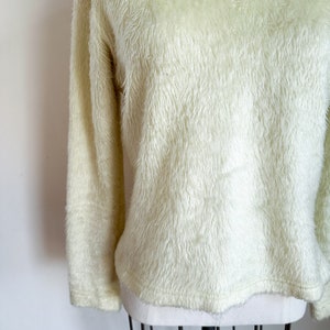 Vintage 1990s Free People Polar Bear Fuzzy Sweater / S image 4