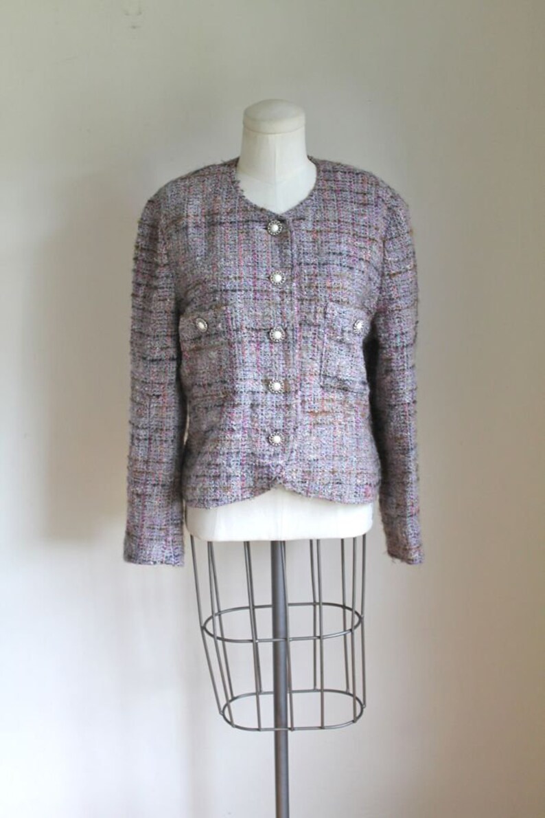 Vintage 1980s Tweed Blazer M