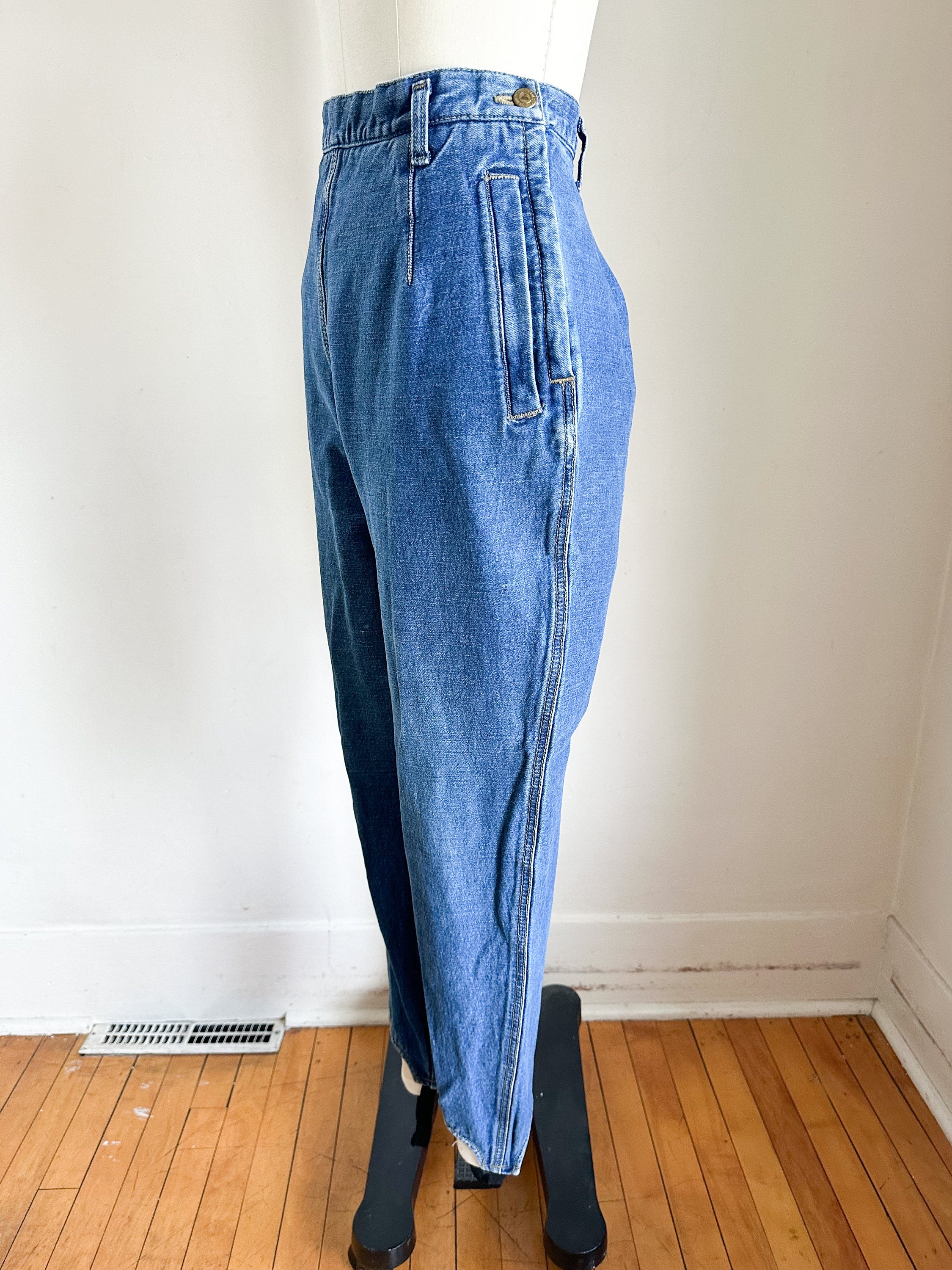 Gathered Waistband Vintage High Waisted Jeans – RUNWAYDREAMZ