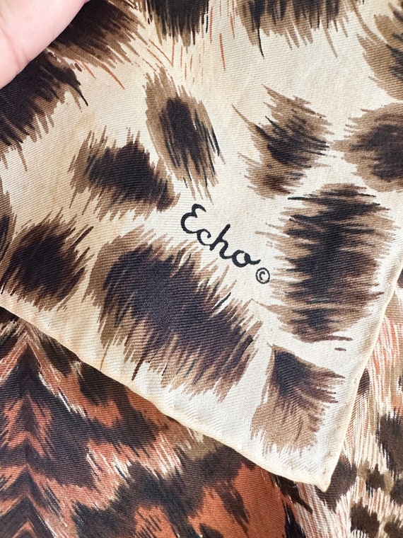 Vintage Echo Animal Print Scarf - image 6