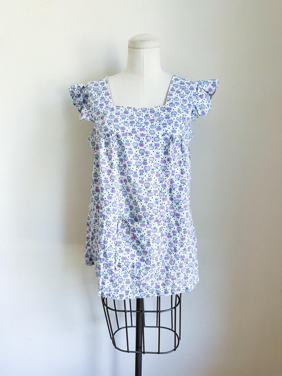 Vintage 1960s Apple Print Top / XS - Etsy